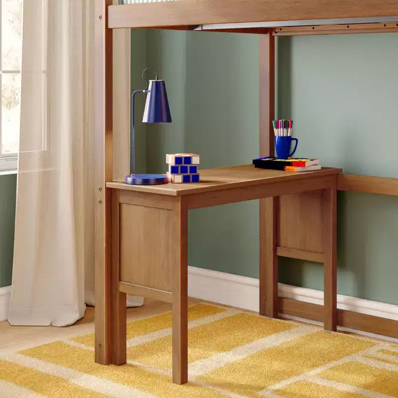 Classic Twin High Loft (ladder on end) + Desk + Staircase