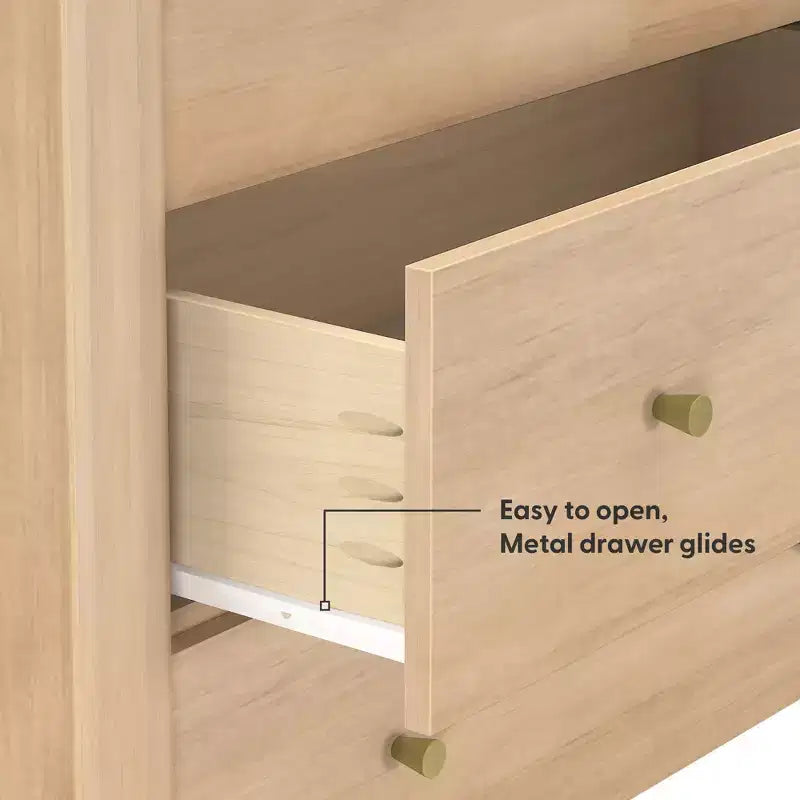 Harbor 3 Drawer with Divided Top Drawer Dresser