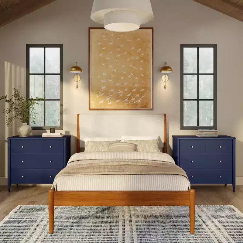 Harbor 3 Drawer with Divided Top Drawer Dresser