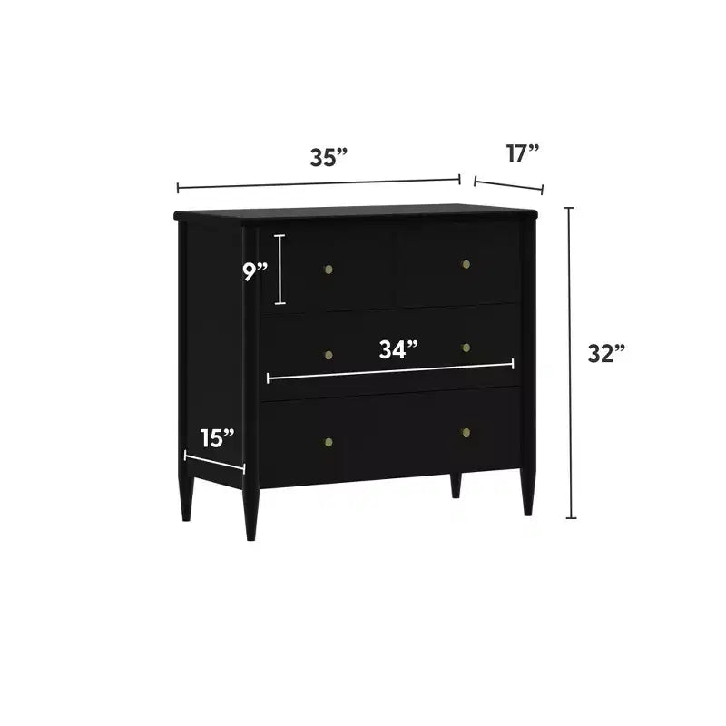 Harbor 3 Drawer with Divided Top Drawer Dresser
