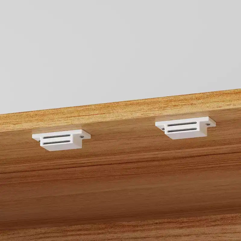 Famapy Wood - Tone Magnetic Door Kitchen Pantry Cabinet  Adjustable Shelves & Drawer Storage
