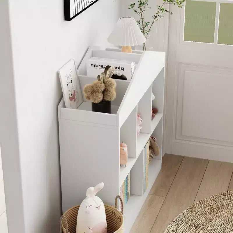 5-Cubby Bookcase, Kids Bookshelf,Toddlers Playhouse Cabinet Shelf,for Playroom, Nursery, Kids Room