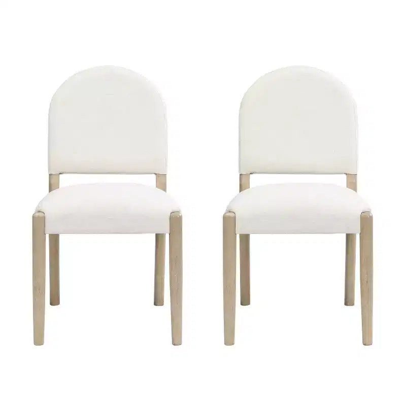 Christopher Knight Home Boyle Mid Century Fabric Upholstered Dining Chairs with Back (Set of 2)