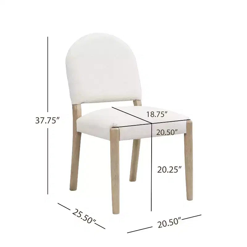 Christopher Knight Home Boyle Mid Century Fabric Upholstered Dining Chairs with Back (Set of 2)