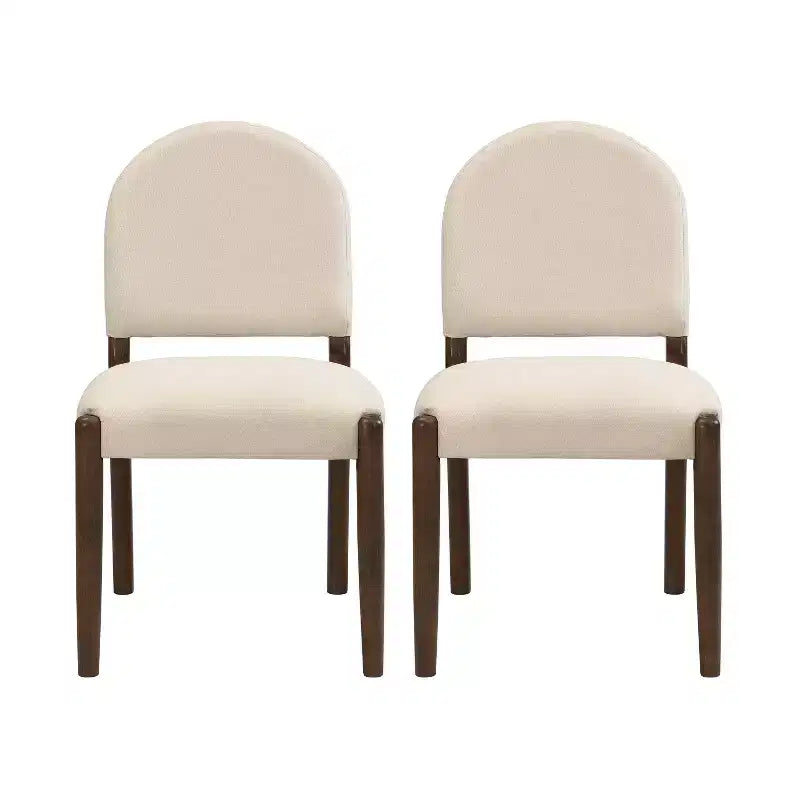 Christopher Knight Home Boyle Mid Century Fabric Upholstered Dining Chairs with Back (Set of 2)