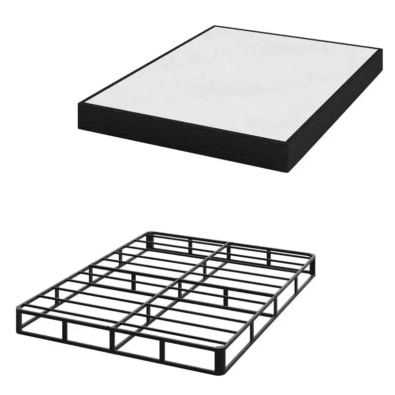 Dyonery Queen Size Box spring, reinforced metal frame structure, equipped with elastic bed hat style coat