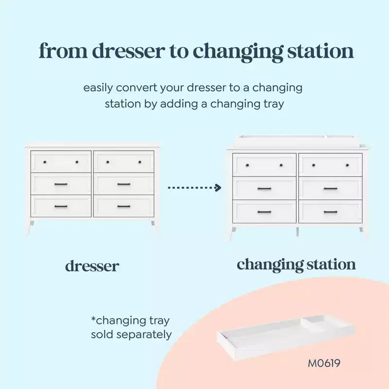 daVinci Beau 6-Drawer Dresser
