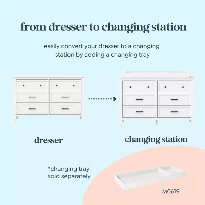 daVinci Beau 6-Drawer Dresser