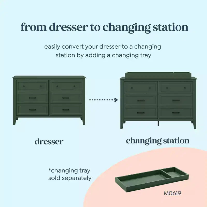 daVinci Beau 6-Drawer Dresser