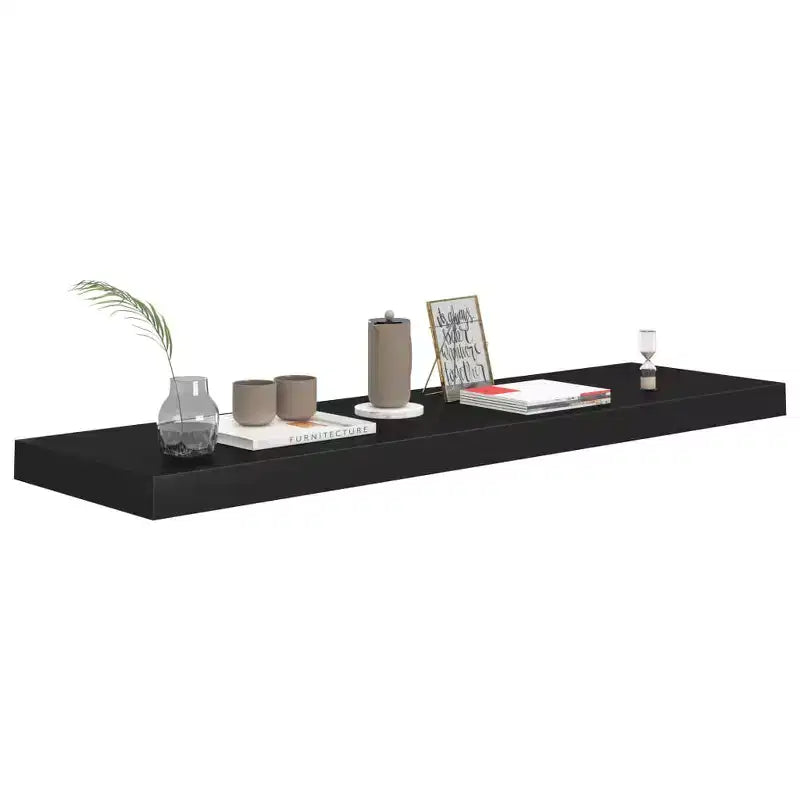 Wall Shelf Black Honeycomb MDF, metal Medium Wall Shelf