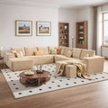 HOMLUX U-Shape Modular Sectional Sofa Couch, 27 Deep Seat Modern Minimalist Couches for Living Room, Style 4