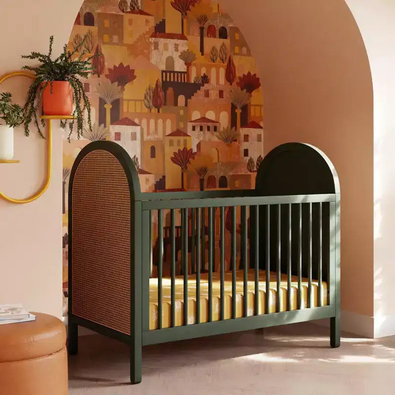 Babyletto Bondi Cane 3-in-1 Convertible Crib with Toddler Bed Conversion Kit