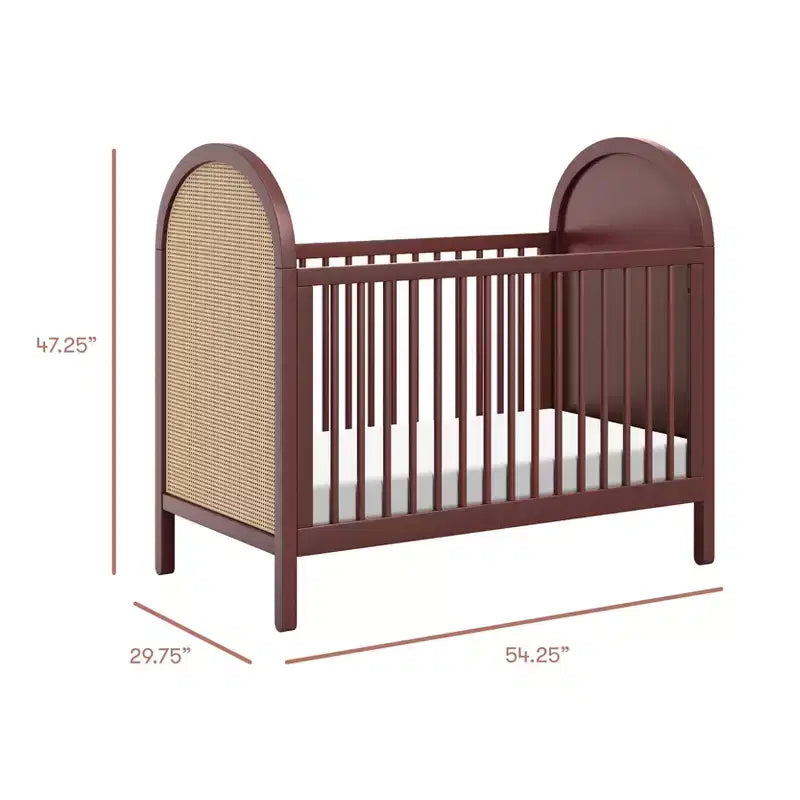 Babyletto Bondi Cane 3-in-1 Convertible Crib with Toddler Bed Conversion Kit