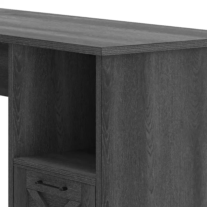 60 Inch L Shaped Desk Corner Computer Desk With File Drawer And Storage Cabinet For Home Office, Study Room
