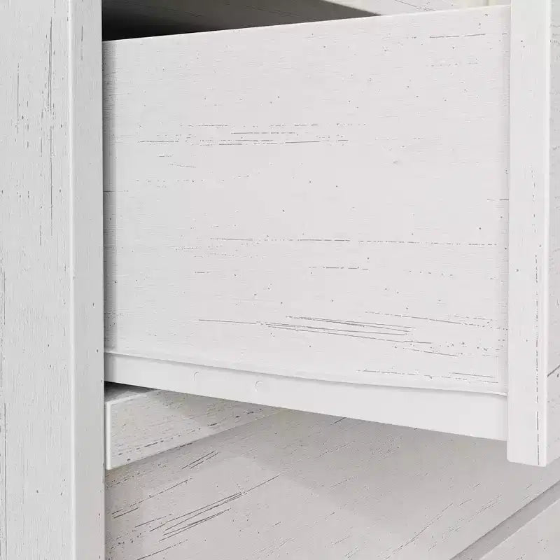 Chest of Drawers, Durable Wood Sideboard with Drawers & Spacious Countertop, Scandinavian Style Bedroom Furniture, for Living Room, Hallway