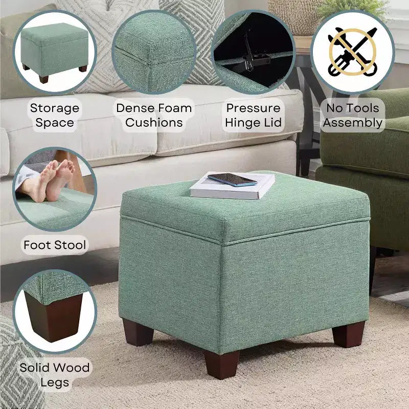 HomeStock Madison Storage Ottoman
