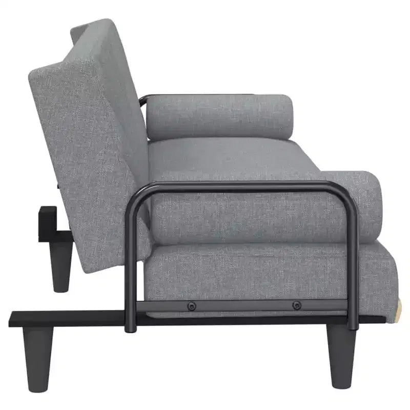 vidaXL Sleeper Sofa with Armrests Sofa Couch Recliner Chair Loveseat Fabric