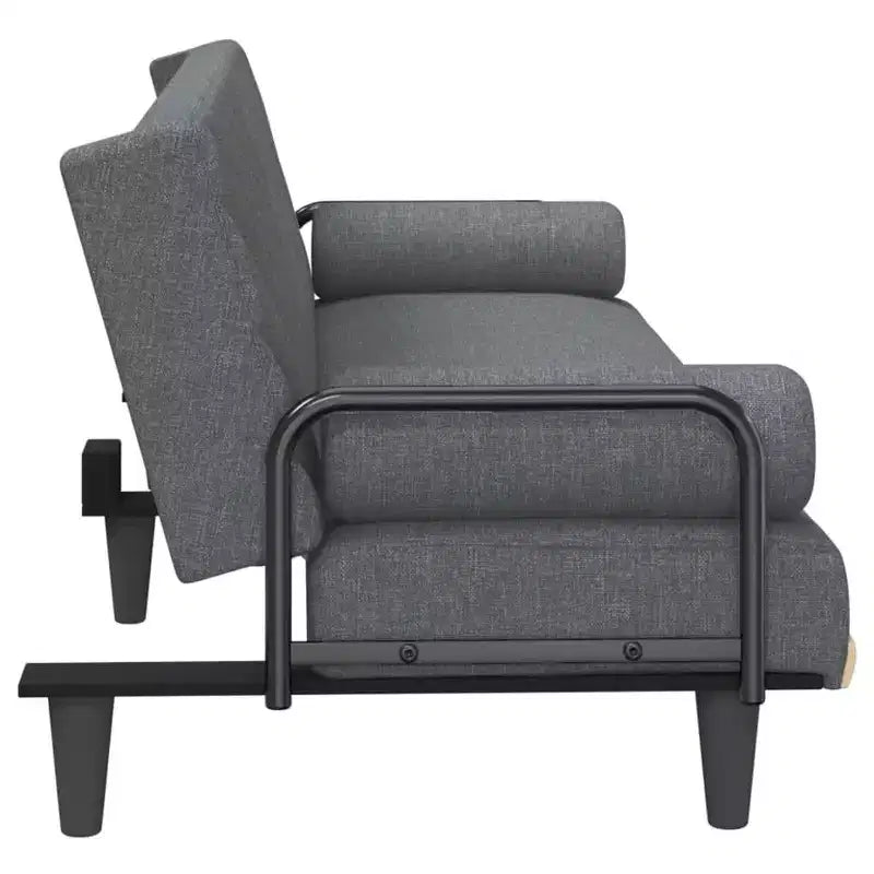 vidaXL Sleeper Sofa with Armrests Sofa Couch Recliner Chair Loveseat Fabric