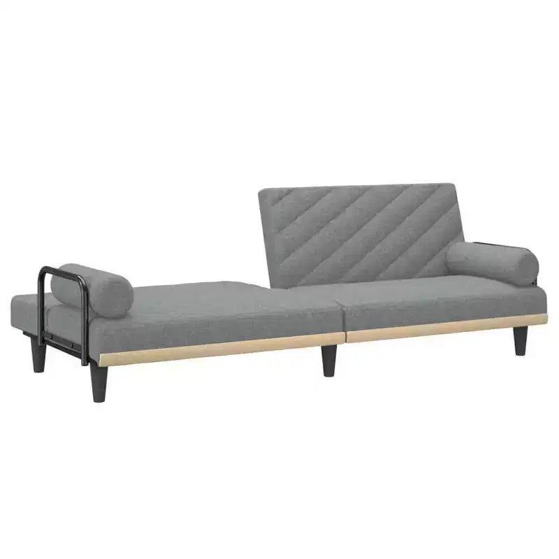 vidaXL Sleeper Sofa with Armrests Sofa Couch Recliner Chair Loveseat Fabric