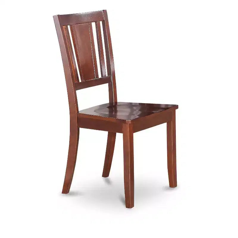 HomeStock 5-Pc Mahogany Finish Solid Wood Top-Dining Room Set with Dropleaf-Seats 4