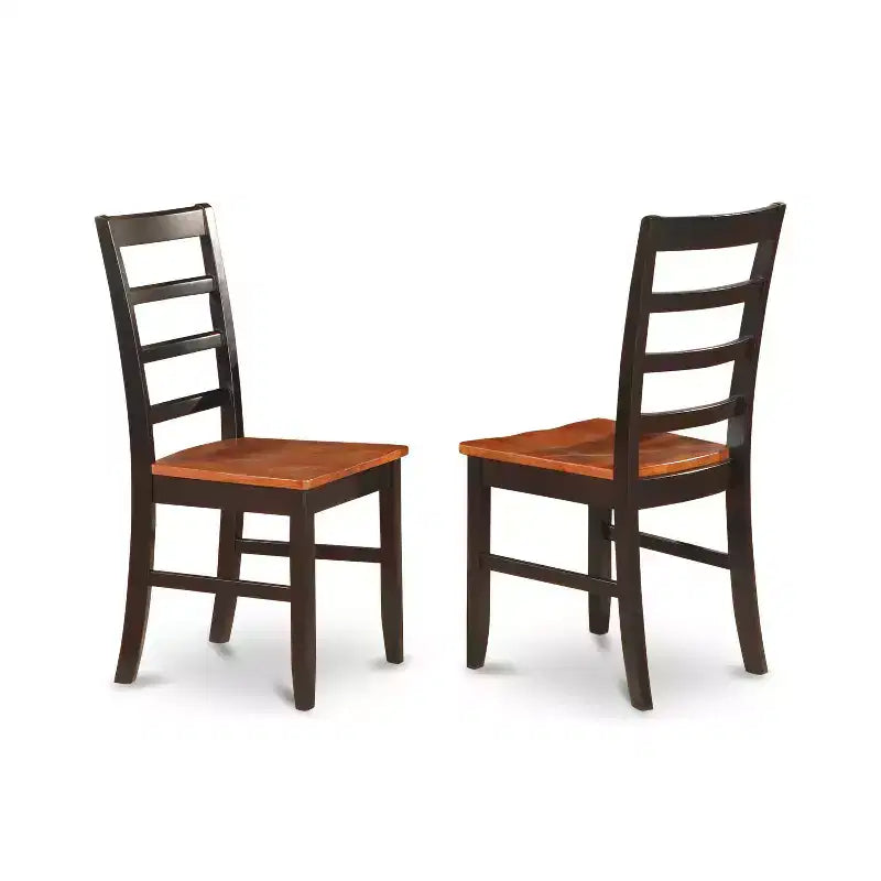 Gothic Kitchen Table Set - Round Dining Table & Chairs - 5 Piece Dinette Set - Black Finish