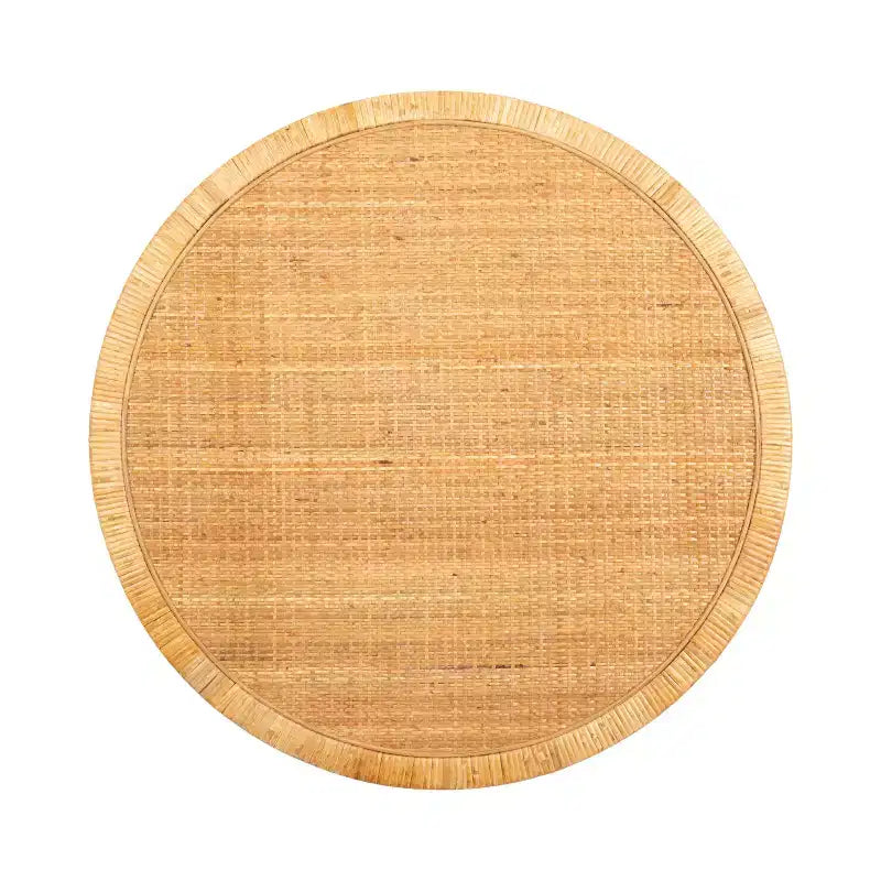 Kate and Laurel Rafina Rattan Round Coffee Table, 28x28x18, Natural