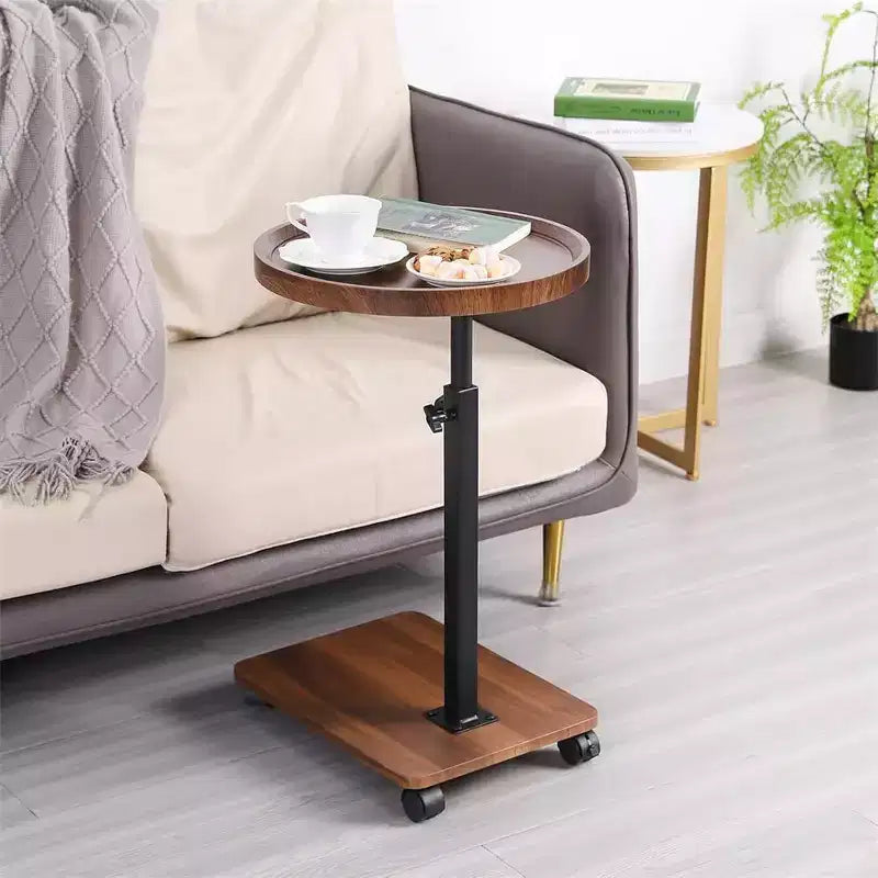 Acekool höhenverstellbarer C-förmiger mobiler Beistelltisch mit Rollen für Wohnzimmer Schlafzimmer