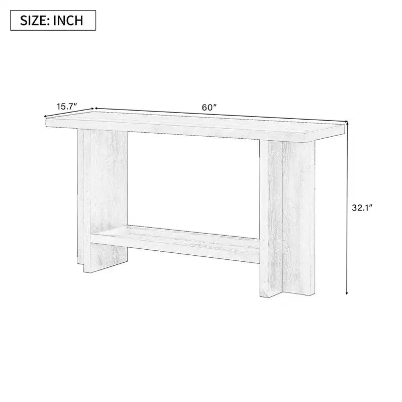 Console Tables For Entryway, Large Sofa Table Behind Couch Wooden Console Sofa Tables With T-shaped Design Legs For Living Room, Foyer