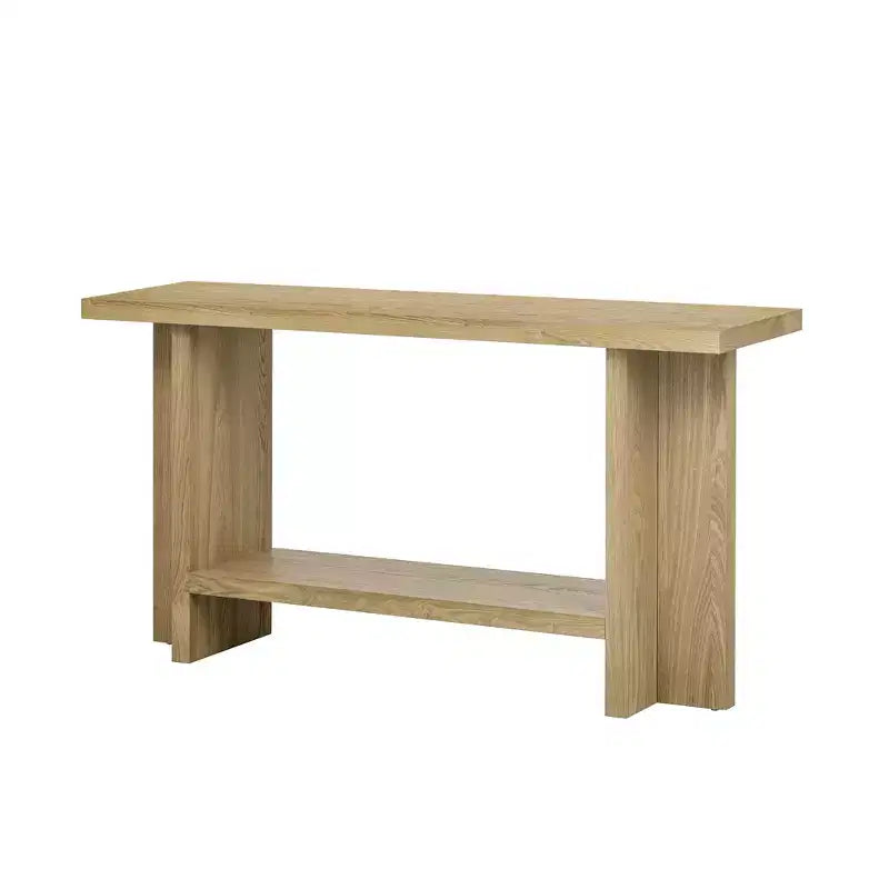 Console Tables For Entryway, Large Sofa Table Behind Couch Wooden Console Sofa Tables With T-shaped Design Legs For Living Room, Foyer