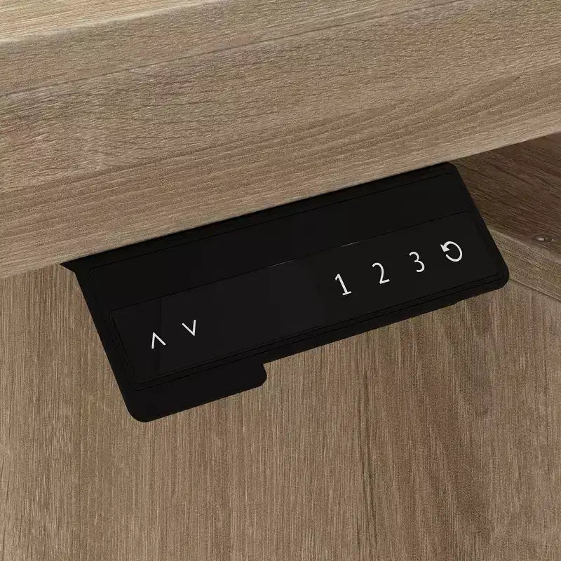 Famapy Height-Adjustable Computer Desk Office Desk  Built-In Storage Cabinet & Drawer