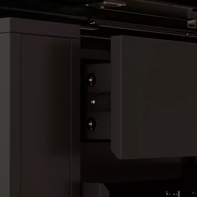 Famapy Height-Adjustable Computer Desk Office Desk  Built-In Storage Cabinet & Drawer