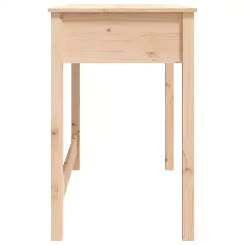 vidaXL Desk Natural Wood Solid pine wood Medium Desk Rectangular