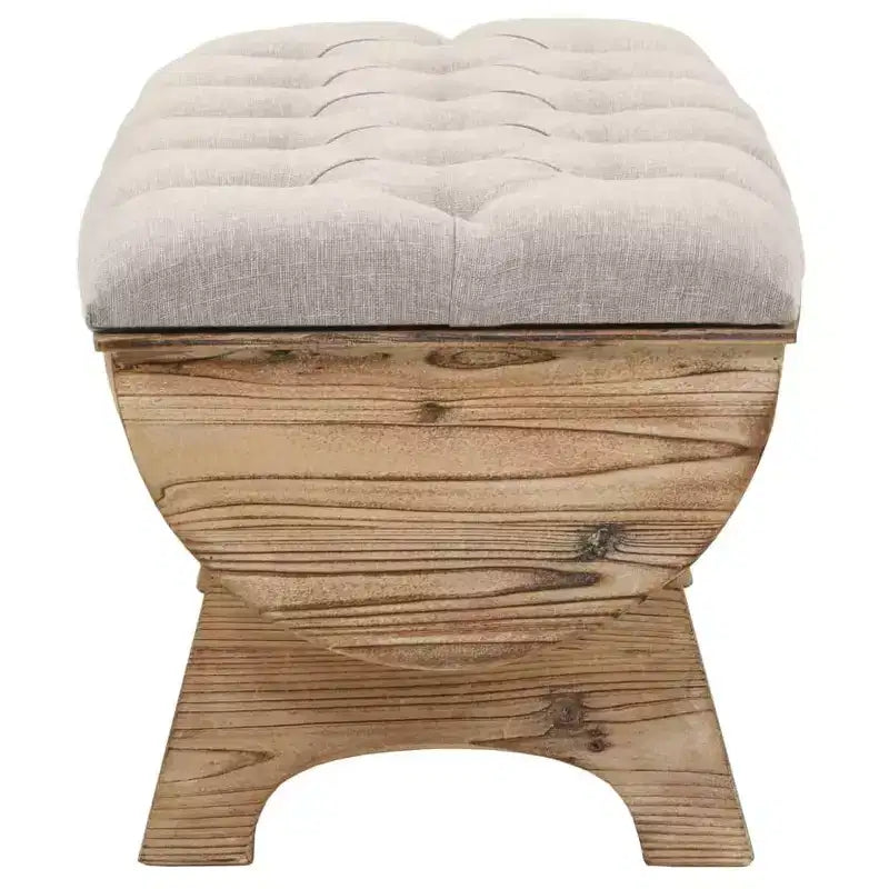 vidaXL Storage Bench 40.6 Solid Wood Fir