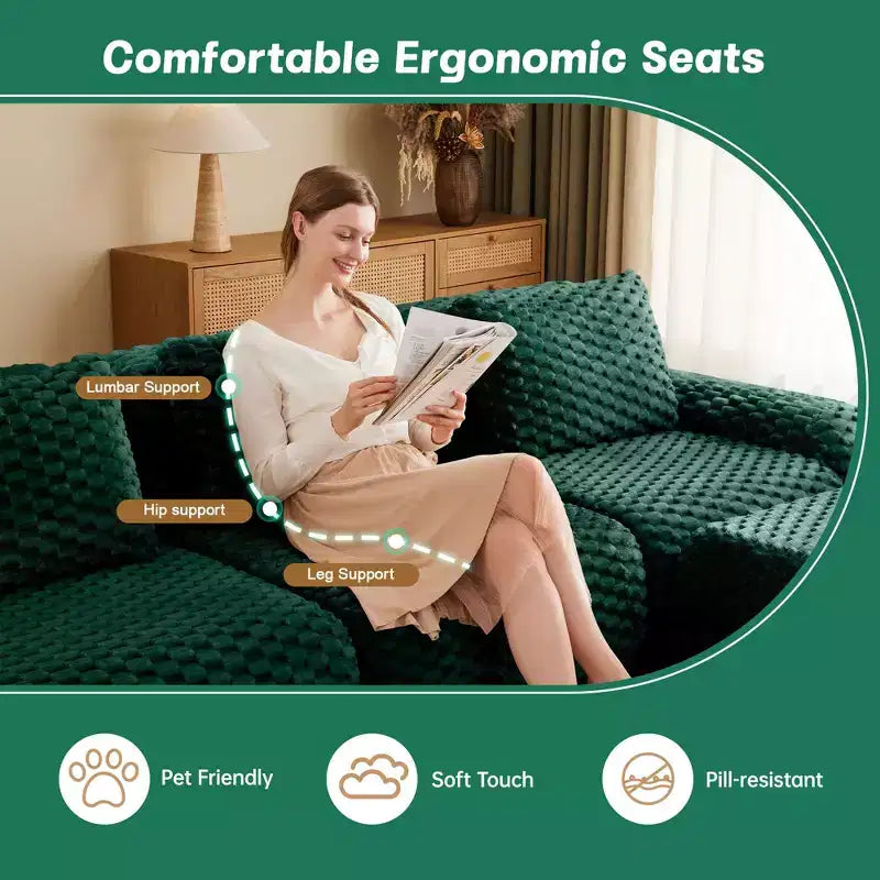 146 Modern U-Shaped Modular Sectional Sofa for Living Room,Flannelette Fabric,Oversized 4-Seater Couch,boneless sofa