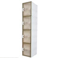 4 PCS Shoe Organizer, Clear Plastic Stackable Shoe Organizer for Closet, Clear Plastic Stackable Shoe Box for Entryway Space Saving Collapsible