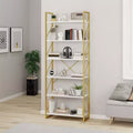 6 Tier Bookshelf Bookcase Open Storage Rack Shelves For Living Room/Home/Office, Simple Assembly