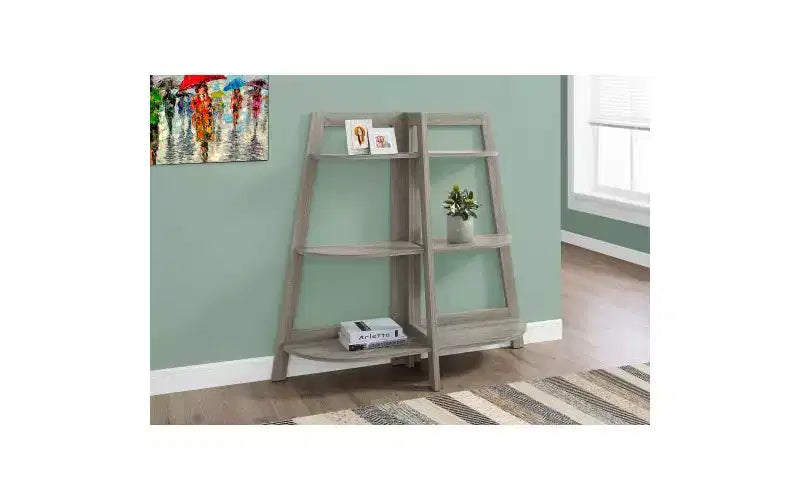TUYOHW 3-Tier Modern Ladder Bookshelves,Open Bookshelf,Wood Shelf Book Racks,Bookcases for Small Space,Living Room,Bedroom,Office