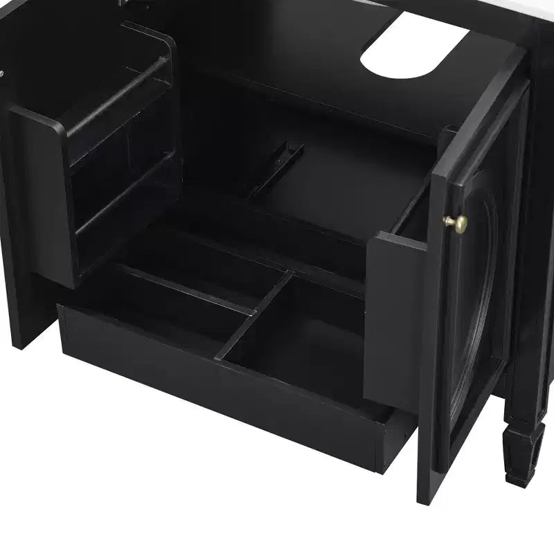 30 Bathroom Vanity Sink Combo, Bathroom storage Cabinet with Drawer and Door Shelf, Single Sink Bathroom Vanity