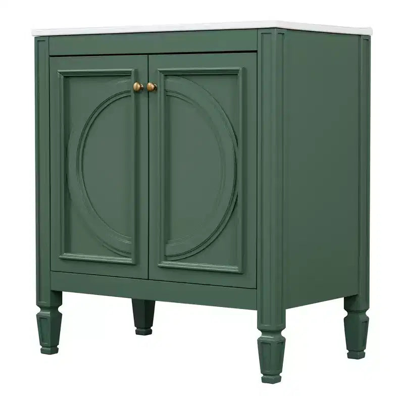 30 Bathroom Vanity Sink Combo, Bathroom storage Cabinet with Drawer and Door Shelf, Single Sink Bathroom Vanity