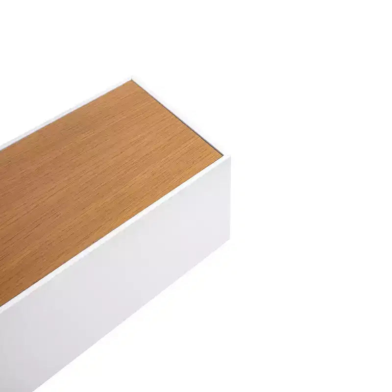 23.6 Maple+White Floating Shelf C invisible-bracket wood wall mount, perfect bathroom/bedroom/kitchen dcor or book/plant display, easy install.