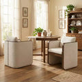 Modern Rubberwood Upholstered Dining Chairs