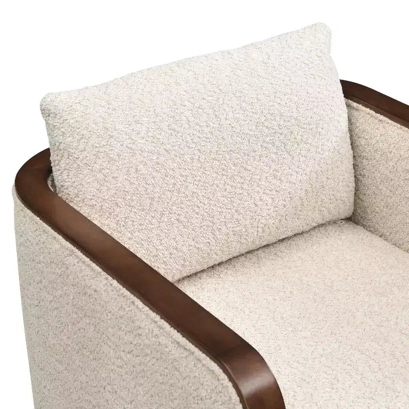 Chaises de salle à manger capitonnées en bois d'hévéa modernes