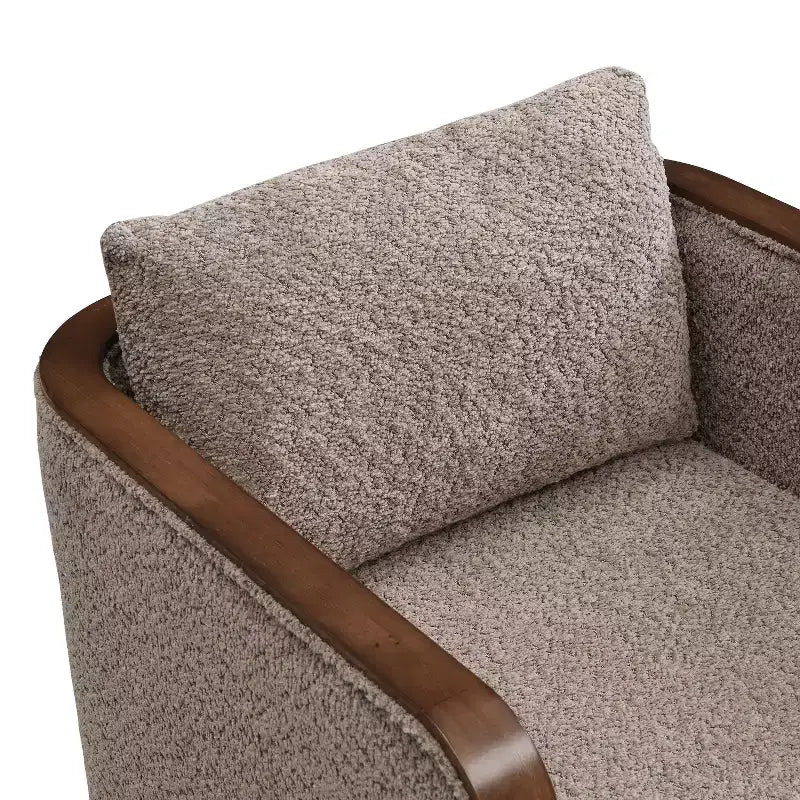 Chaises de salle à manger capitonnées en bois d'hévéa modernes