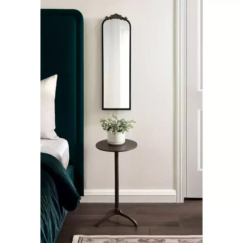 Miroir arche traditionnel, noir, 9x32