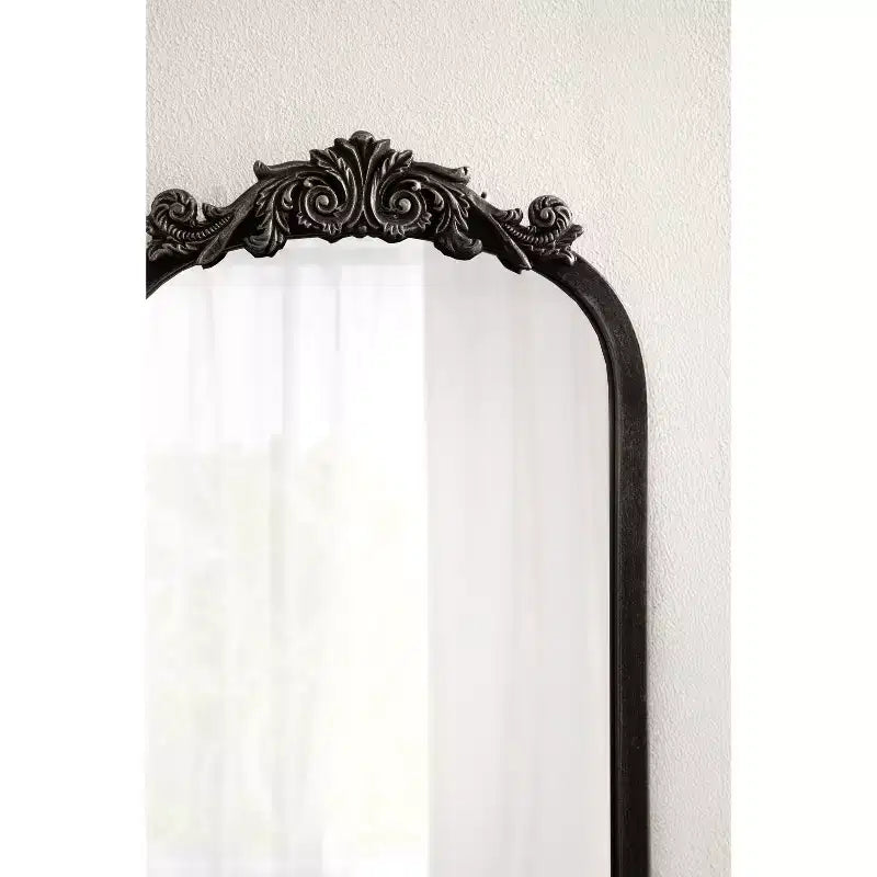 Miroir arche traditionnel, noir, 9x32