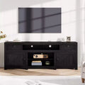 70.1 Farmhouse Wood TV Stand for 70 Inch TVs, Entertainment Center with Drawers, Adjustable Shelves &amp; Cable Management for Living Room &amp; Bedroom