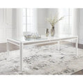 White/Green Rectangular Dining Extension Table - 42W x 96D x 30H