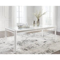 White/Green Rectangular Dining Extension Table - 42W x 96D x 30H