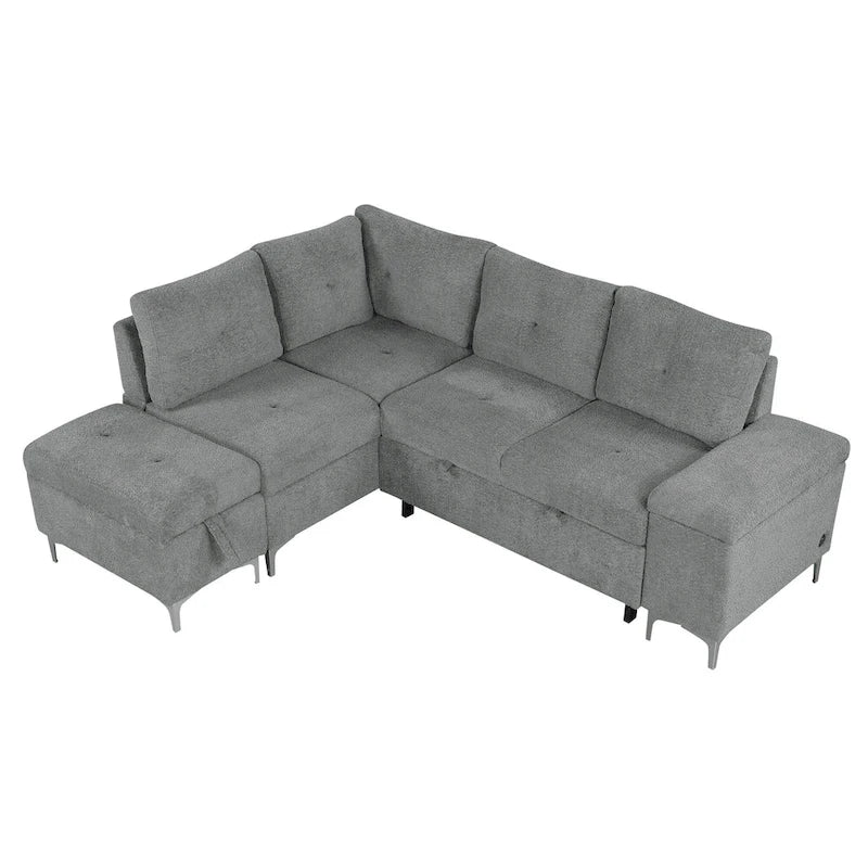 Power Recliner Corner Sofa Reclining Sofa Sectional Couches with Cup Holders, USB Ports and Power Socket for Living Room