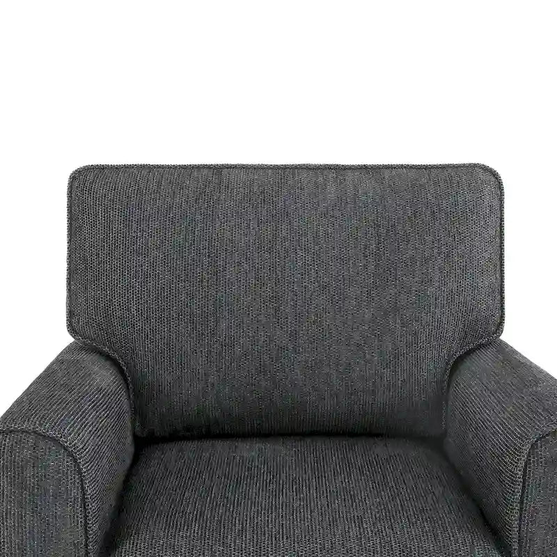 Accent Barrel Chair with Side Pockets360 Swivel Office Chair Chenille Armchair for Office